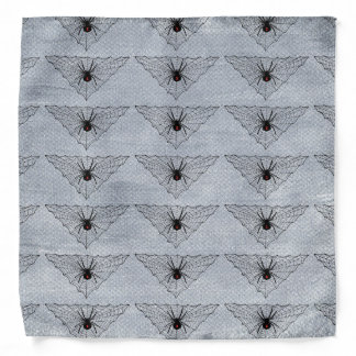 Black Widow Spider Web Halloween Gothic Bandana