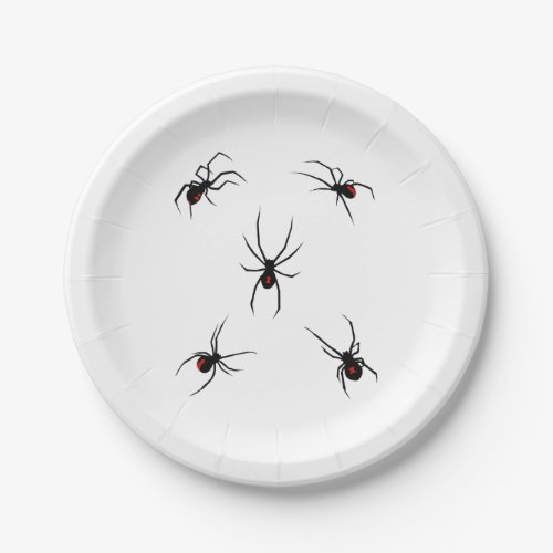 Black Widow Spiders Paper Plates