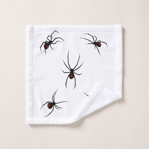 Black Widow Spiders Wash Cloth
