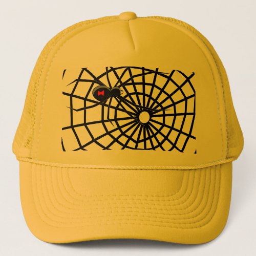 Black Widow Spiders Web Trucker Hat
