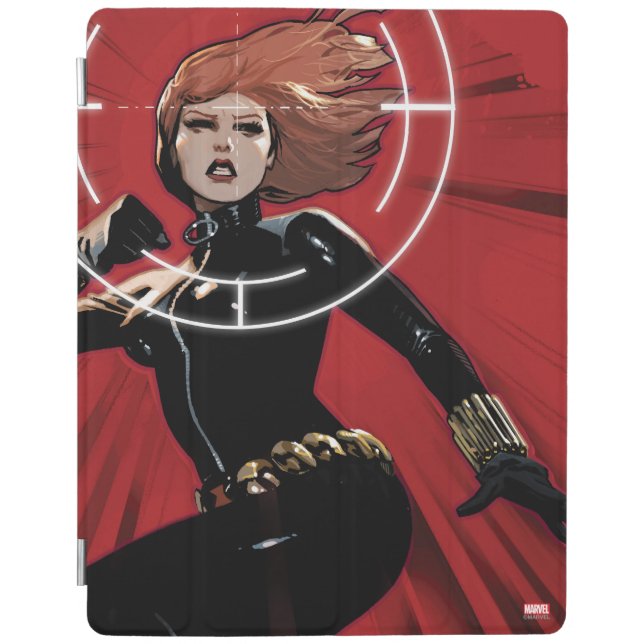 Black Widow Targeted iPad Smart Cover (Front)