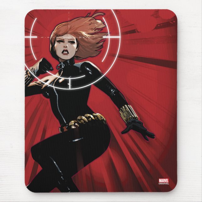 Black Widow Targeted Mouse Pad (Front)