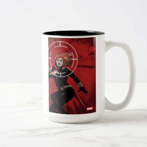 Black Widow Targeted Two_Tone Coffee Mug