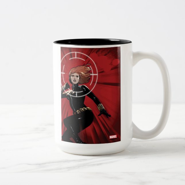 Black Widow Targeted Two-Tone Coffee Mug (Right)