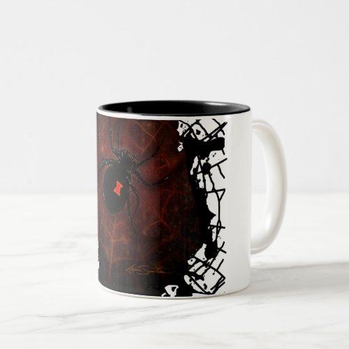 Black Widow Two_Tone Coffee Mug
