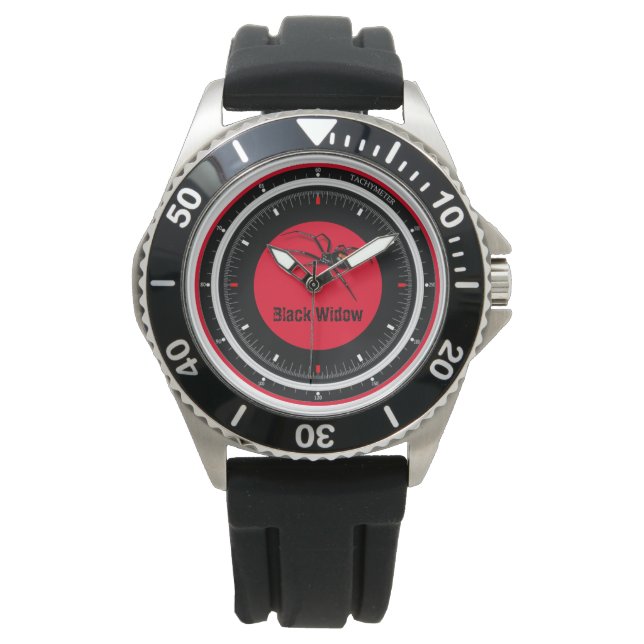 Black Widow | Waterproof | Sports | Wrist Watch (Front)