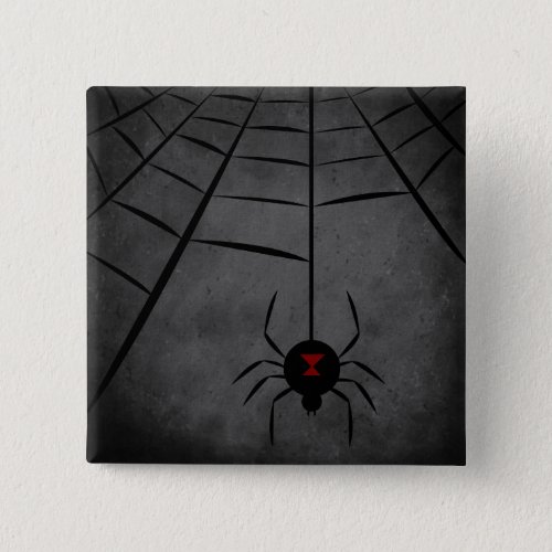 Black Widow Web Pinback Button