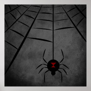 Black Widow Web Poster