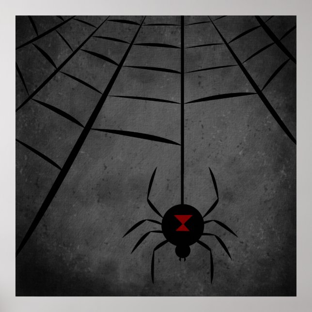 Black Widow Web Poster (Front)
