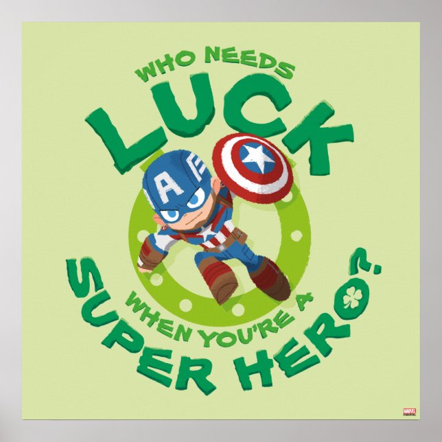 Black Widow "Who Needs Luck" Poster (Front)