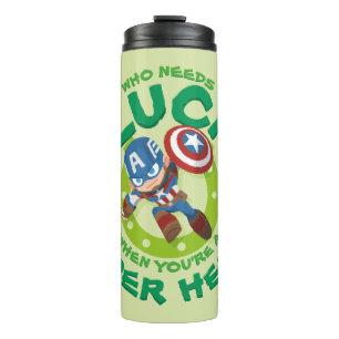Black Widow "Who Needs Luck" Thermal Tumbler