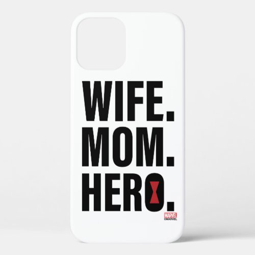 Black Widow  Wife Mom Hero iPhone 12 Case