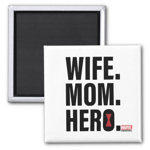 Black Widow  Wife Mom Hero Magnet