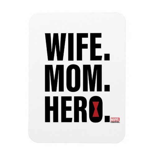 Black Widow  Wife Mom Hero Magnet