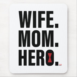 Black Widow Wife. Mom. Hero. Mouse Pad
