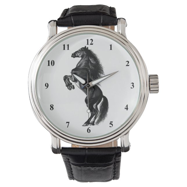 Black Wild Horse Watch (Front)