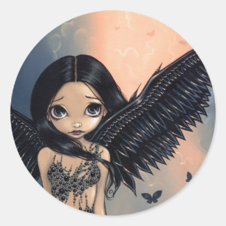 "Black Winged Angel" Sticker