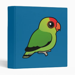 Black-winged Lovebird Avery Signature Binder 8.5x11