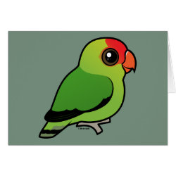 Black-winged Lovebird Greeting Card