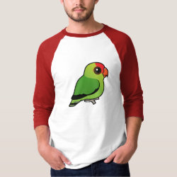 Black-winged Lovebird Men's Basic 3/4 Sleeve Raglan T-Shirt