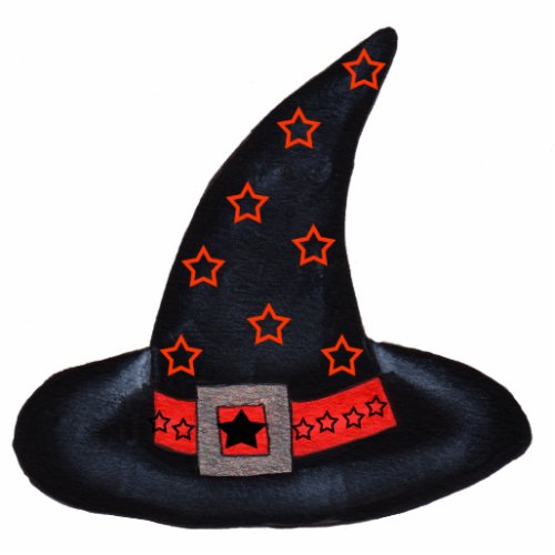 Black Witch Hat With Stars and Buckle Photo Sculpt Cutout