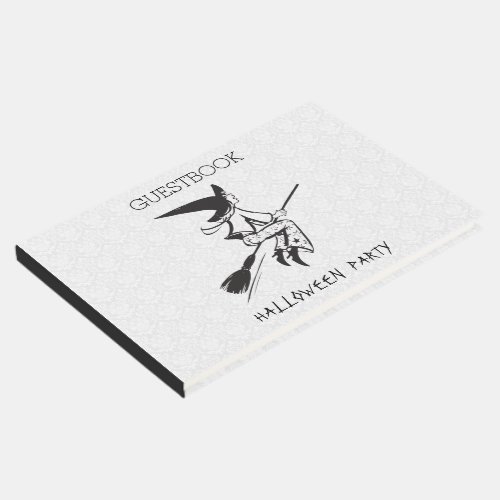 Black Witch On A Broom Guest Book