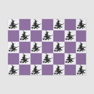 Black Witches Checkered Tissue Paper