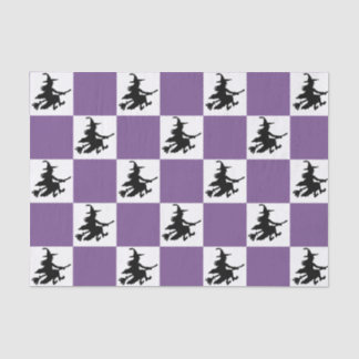 Black Witches Checkered Tissue Paper