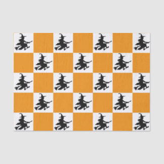 Black Witches Checkered Tissue Paper