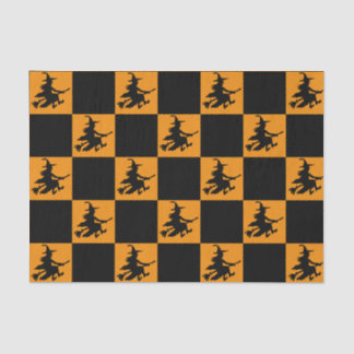 Black Witches Checkered Tissue Paper