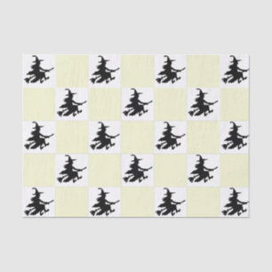 Black Witches Checkered Tissue Paper