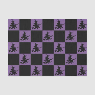 Black Witches Checkered Tissue Paper
