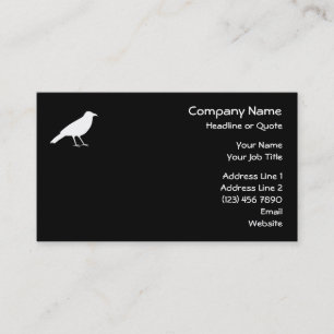 Black with a White Crow. Business Card