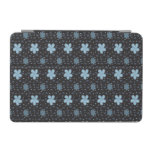 Black with Blue Paisley Flowers iPhone 16 Case