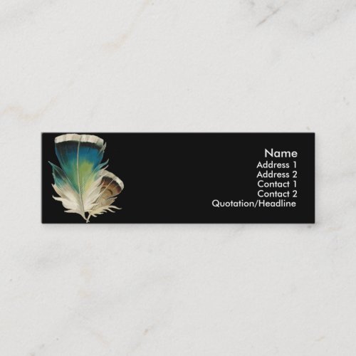 Black with Feathers Profile Cards
