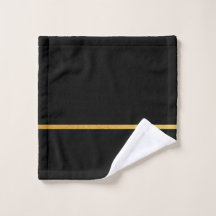 Black with Gold Stripe