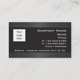 Black with Gray borders Business cards