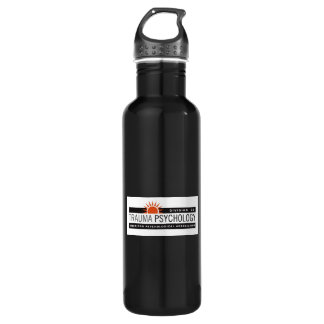 Black with Logo Stainless Steel Water Bottle