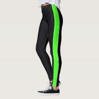 Black and shop neon green leggings