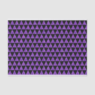 BLACK WITH PURPLE GLITTER LOOK HALLOWEEN TISSUE PAPER