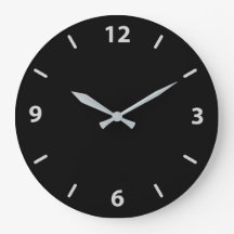 Black with Silver Gray Minimalist Contemporary