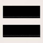 Black with White Dot Skinny Card (Front & Back)