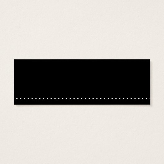 Black with White Dot Skinny Card (Back)