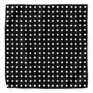 black with white dots bandana