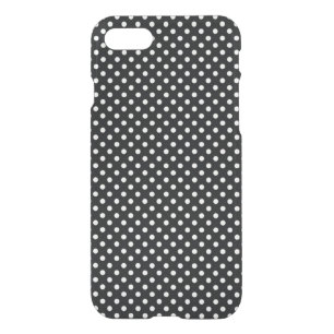Black with white dots iPhone SE/8/7 case