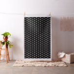 Black with White Polka dots Fabric