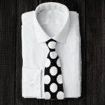 Black with White Polka Dots Retro Tie<br><div class="desc">This is a beautiful custom tie that would make any outfit stand out.</div>