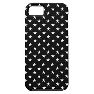 Black with White Stars Polka Dot iPhone SE/5/5s Case