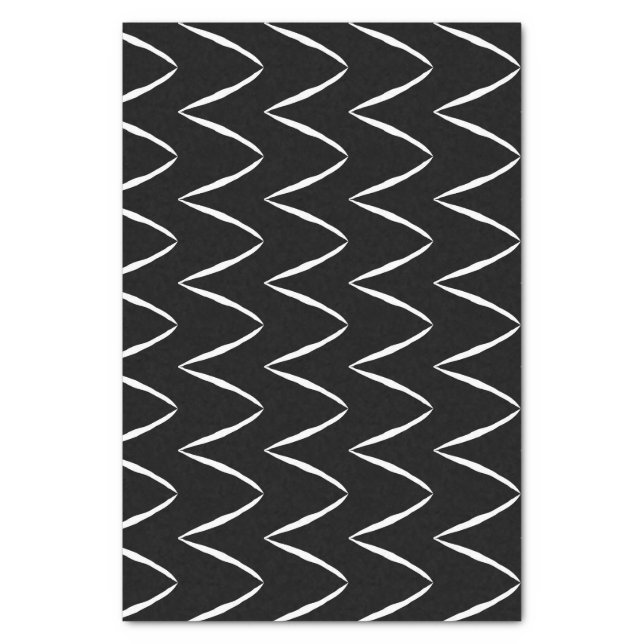 Black and White Zig Zag Decorating Paper