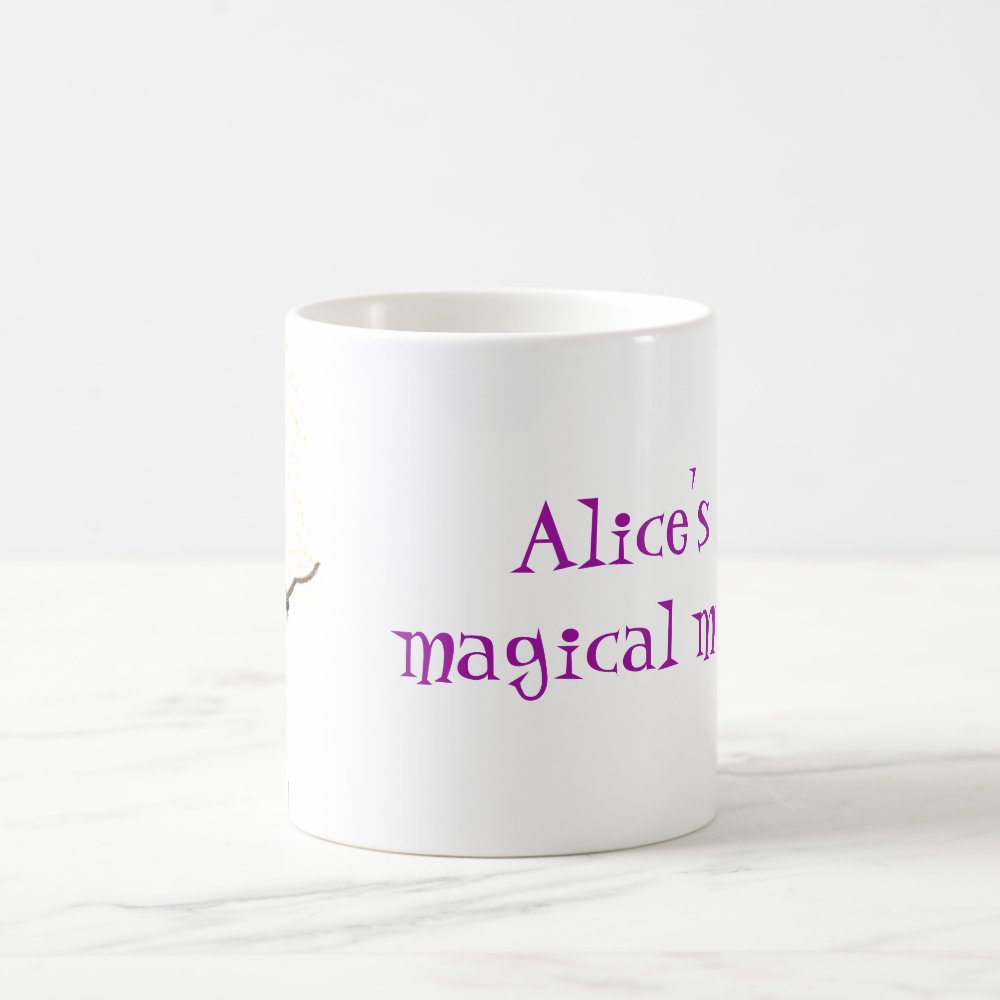 Discover Black wizard dog personalized magical morphing mug
